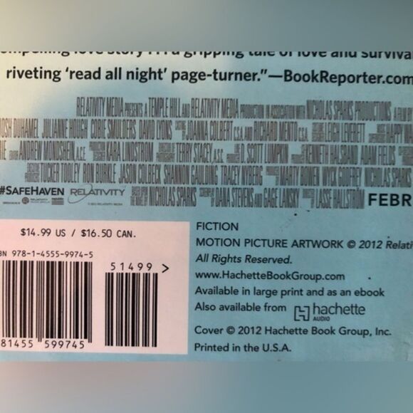 3 book bundle of NICHOLAS SPARKS the best of me, the choice and safe haven - Picture 4 of 5